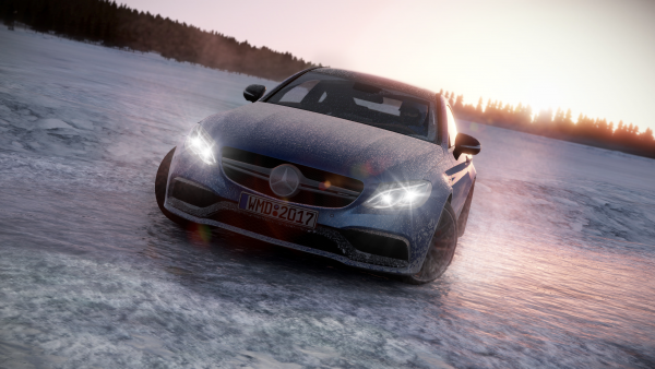 Project CARS 2 Mercedes C63 snow
