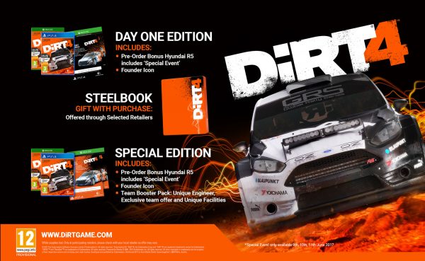 DiRT 4 editions
