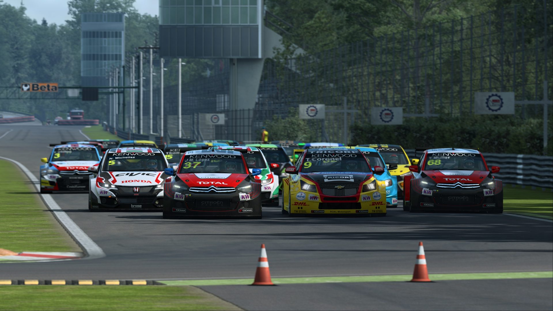 RaceRoom WTCC Monza start