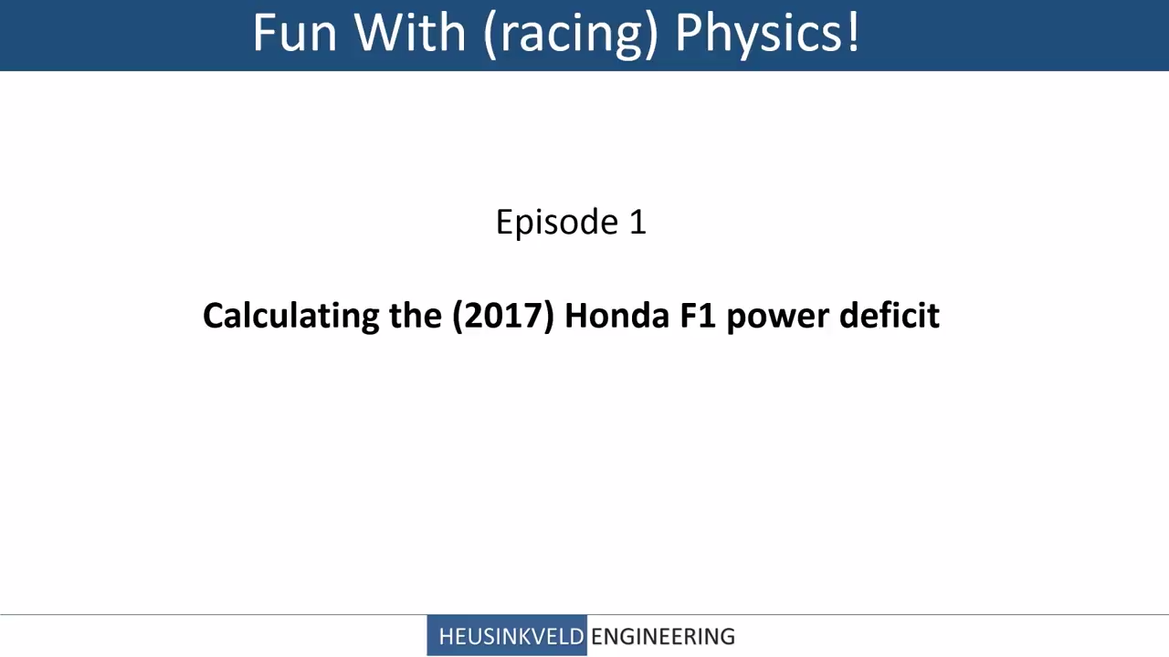 The McLaren-Honda Deficit, Explained by Heusinkveld Engineering