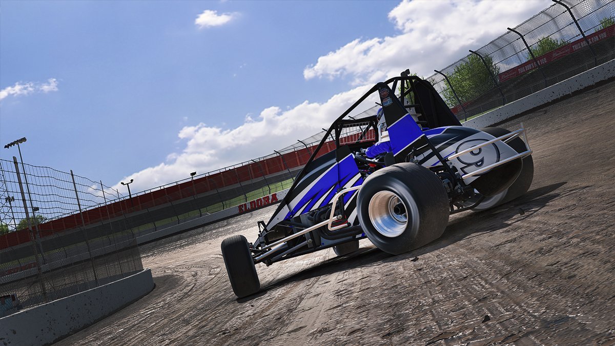 iRacing USAC Sprint Car drift