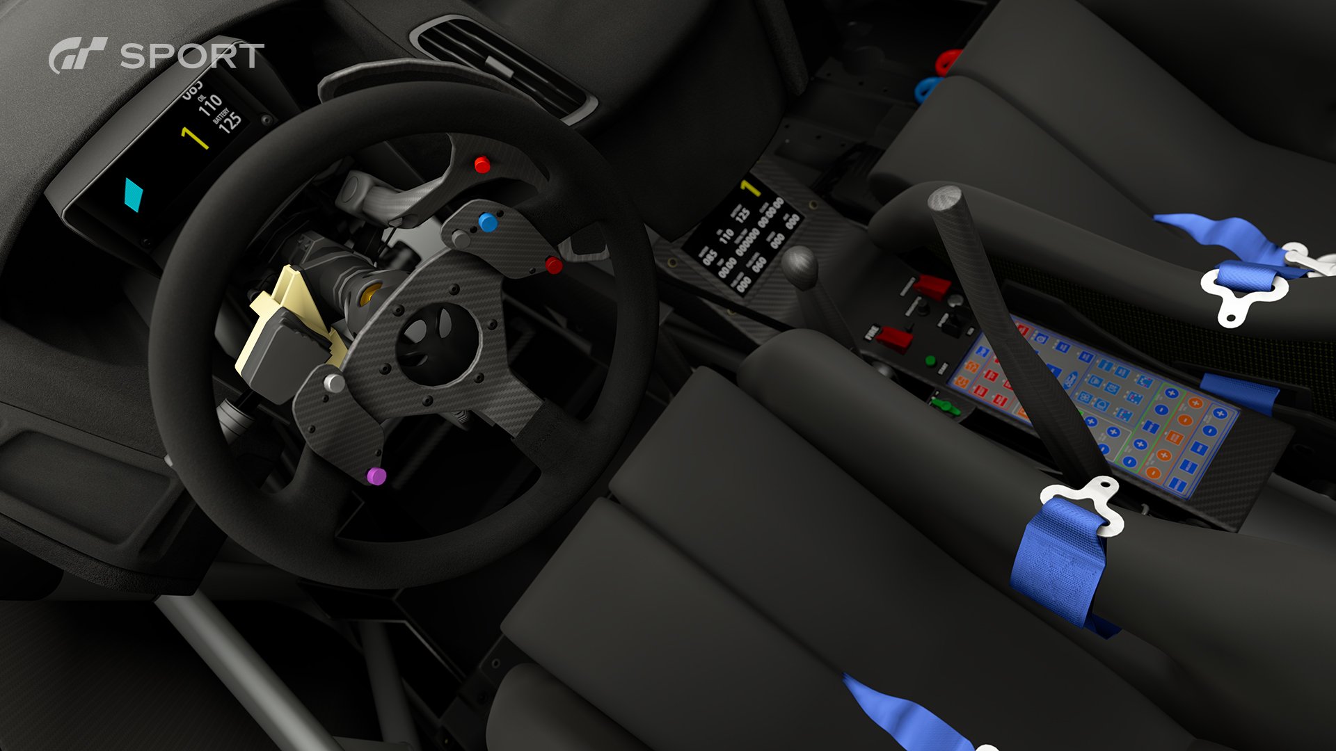 Gran Turismo Sport Ford Focus Gr B rally car interior 2
