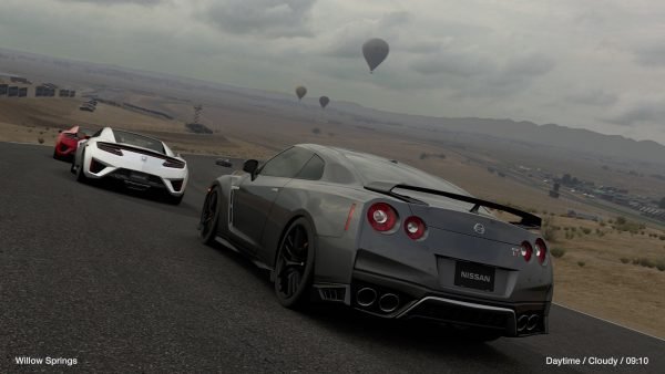 Gran Turismo Sport Nissan GTR Willow Springs cloudy
