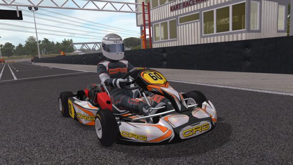 Kart Racing Pro kart with driver from front 2