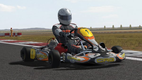 Kart Racing Pro kart with driver from front