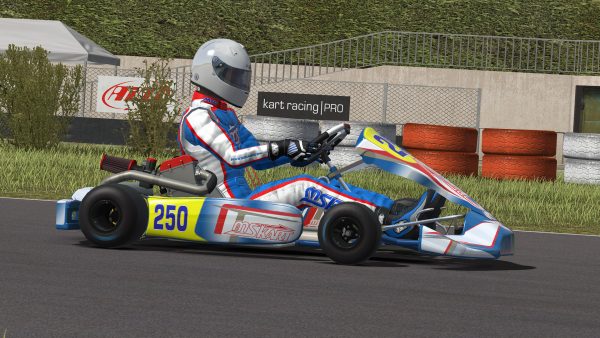 Kart Racing Pro kart with driver from side
