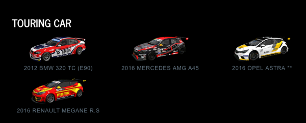 Project CARS 2 Touring Car July