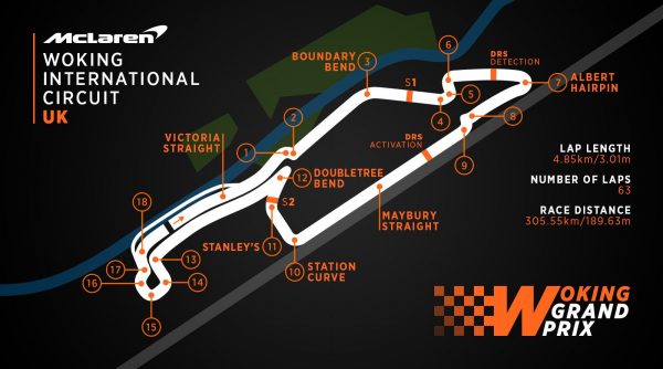 Woking GP track map