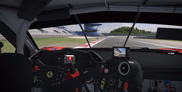 iRacing 488 GT3 trailer screenshot 4 cockpit