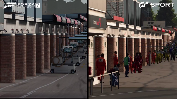 Forza Motorsport 7 Gran Turismo Sport Brands Hatch pits