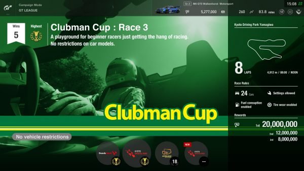 Gran Turismo Sport Clubman Cup
