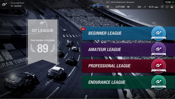 Gran Turismo Sport GT Leauge overview