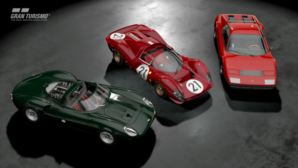 Gran Turismo Sport January update Ferraris and Jaguar
