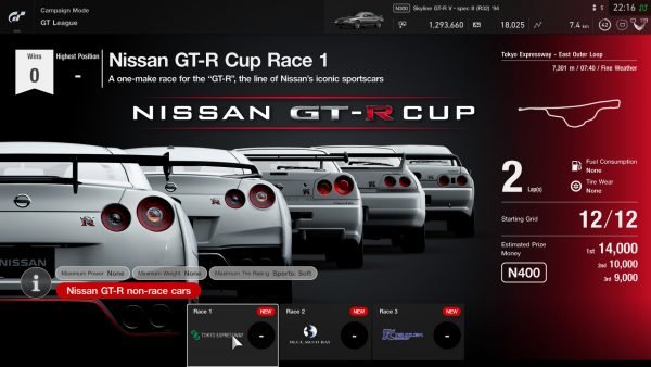 Gran Turismo Sport version 1.15 GT League event 3