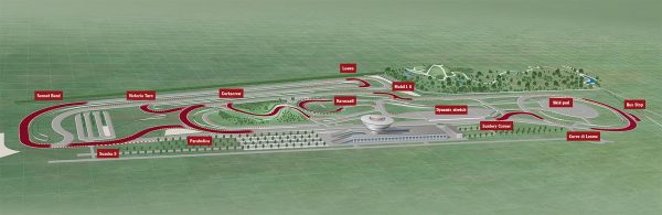 Porsche on-road circuit track map
