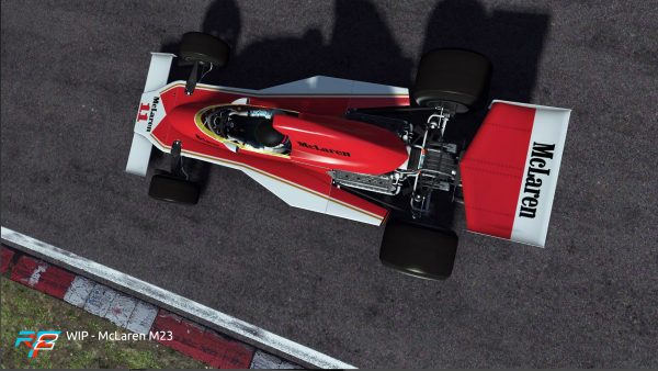 rFactor 2 April roadmap update McLaren M23 preview 1