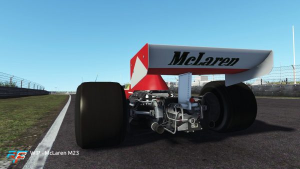 rFactor 2 April roadmap update McLaren M23 preview 2