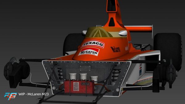 rFactor 2 April roadmap update McLaren M23 preview 3