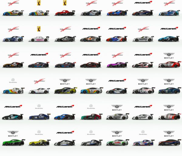 rFactor 2 March rodmap community GT3 skins