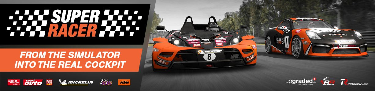 RaceRoom Super Racer competition banner