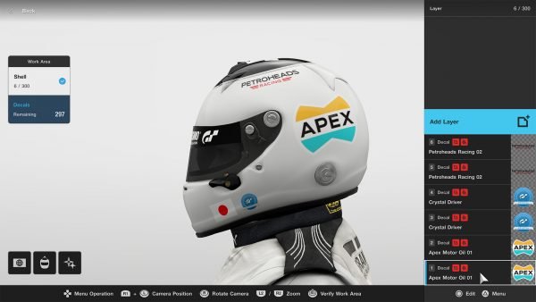 Gran Turismo Sport July update helmet and racing suit decals