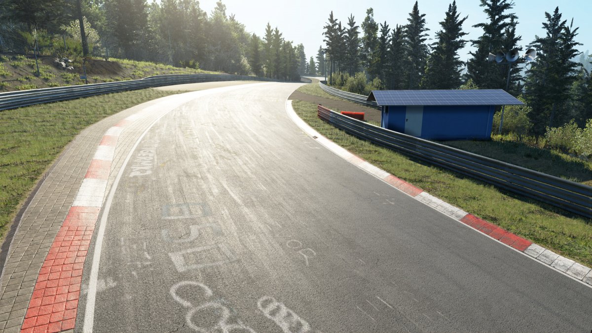 Assetto Corsa Evo Nürburgring online track day showing open multiplayer environment
