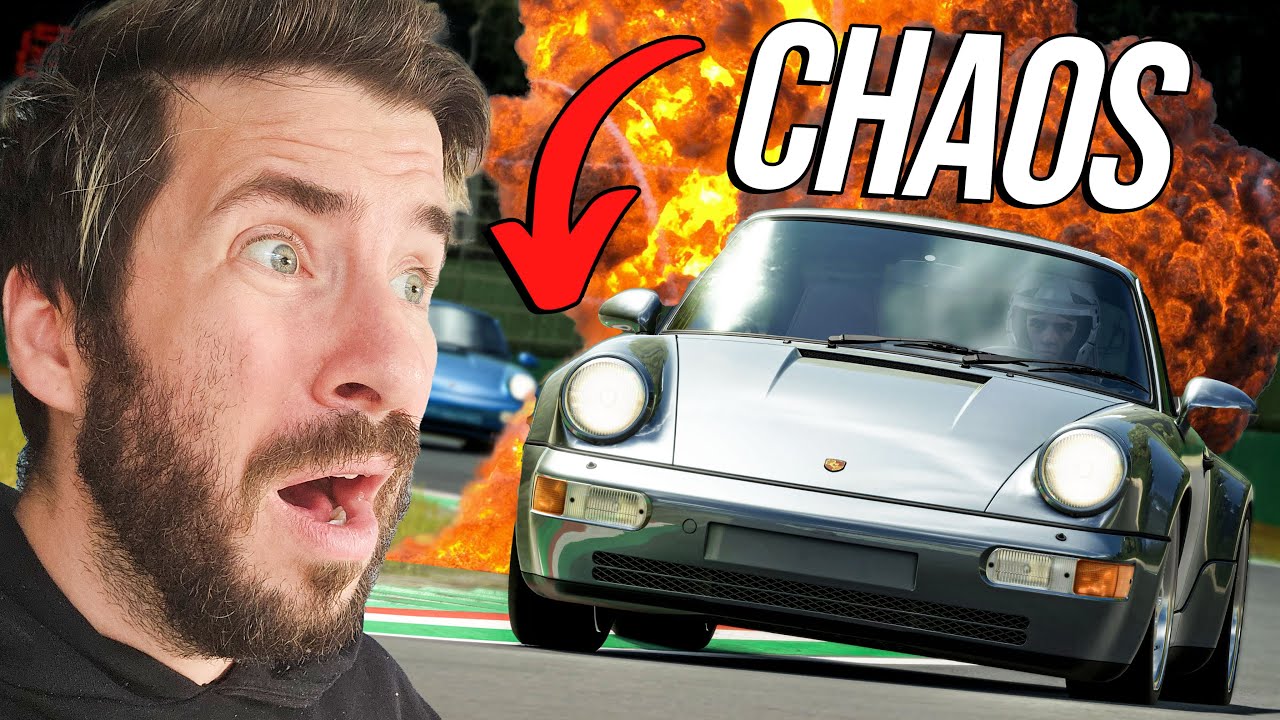 Jimmy Broadbent in Assetto Corsa Evo online track day session highlighting early multiplayer chaos
