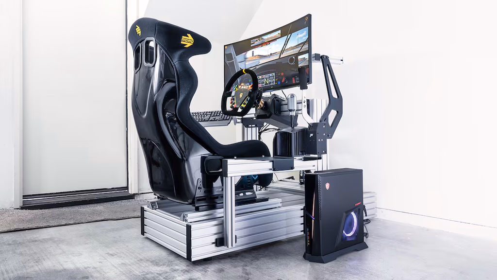 sim racing AI evolution supported by modern sim rigs that enable high fidelity offline racing