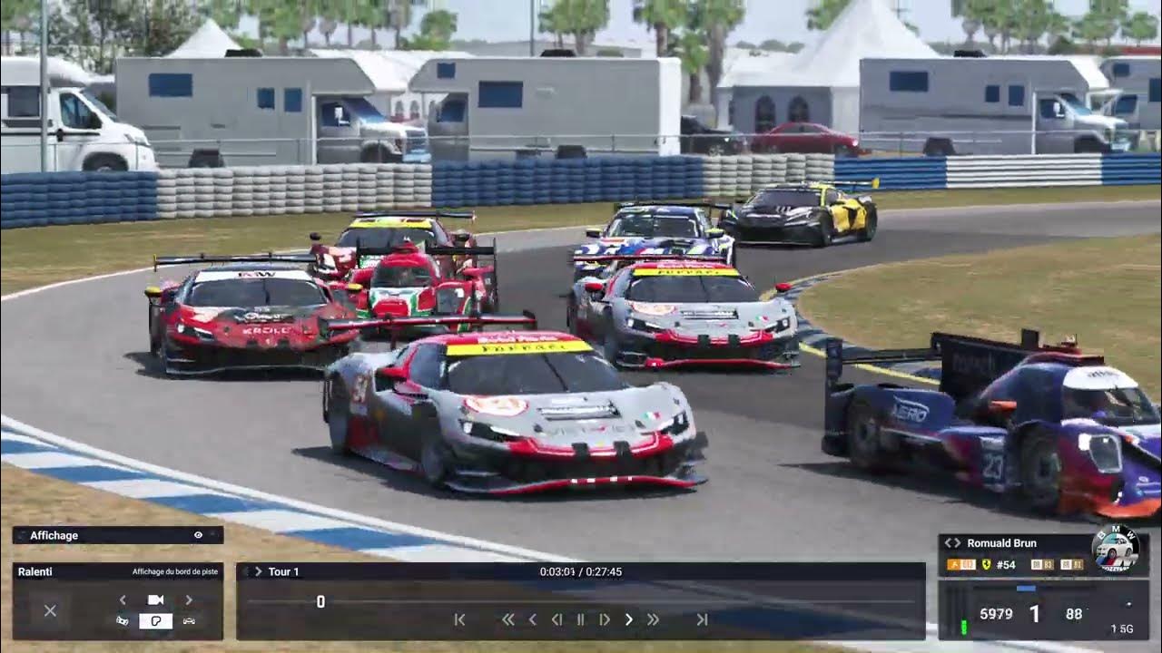 LMU daily races multiclass traffic with GT and prototype cars bunched together