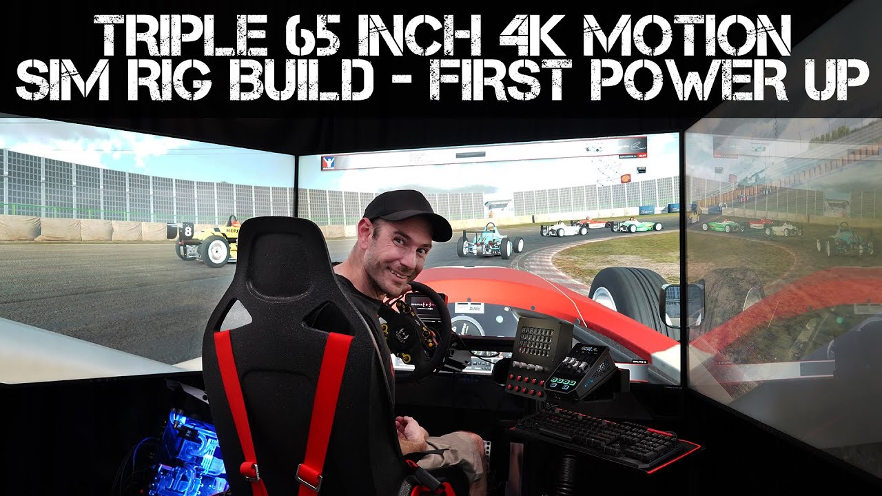 Will Ford testing a triple 65 inch 4K motion sim racing rig