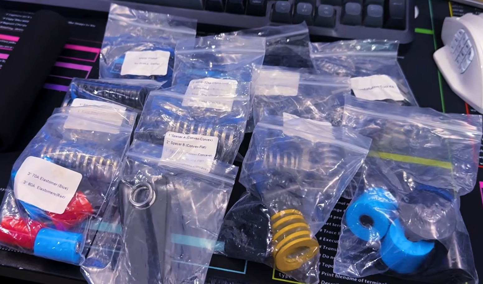 SimNet SHB-100 review Hydro-Link Pro Kit tuning components with springs and elastomers