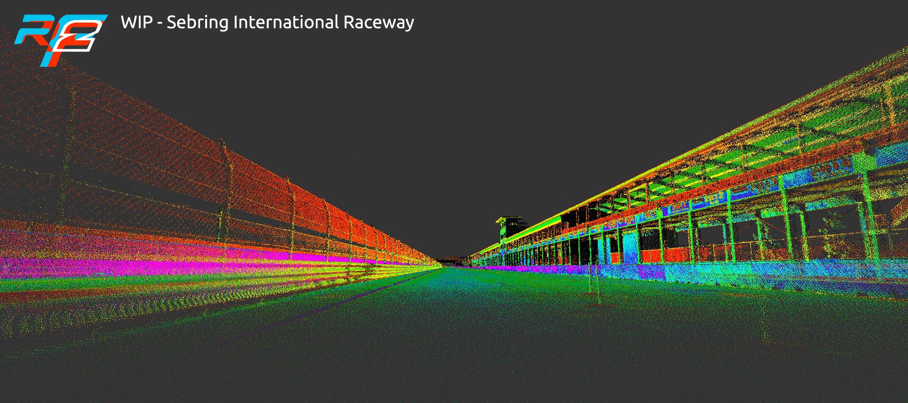 rFactor 2 February roadmap update Sebring laser scan 1